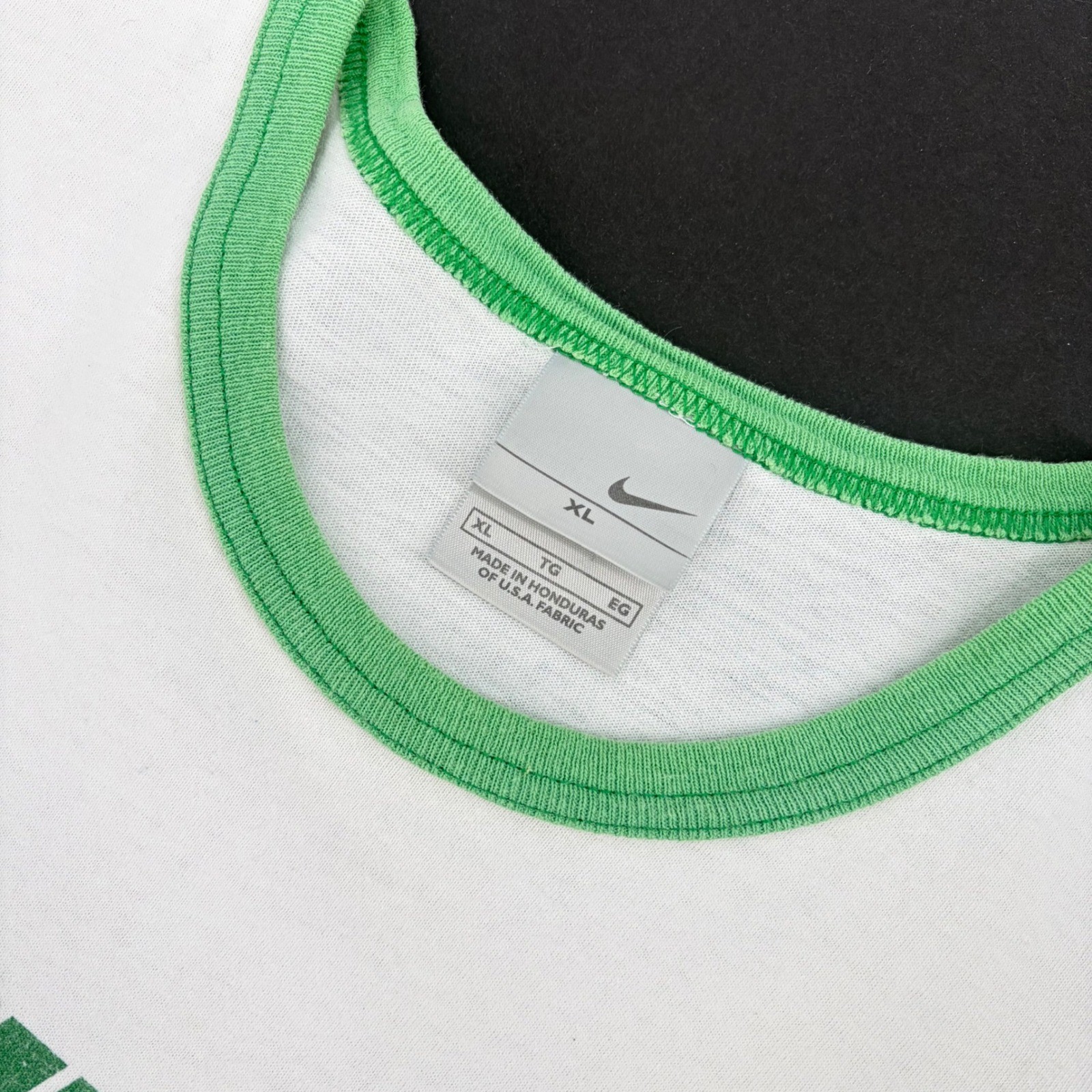 Nike Air Ringer T-Shirt XL White Green Logo Vintage Style Athleisure Iconic