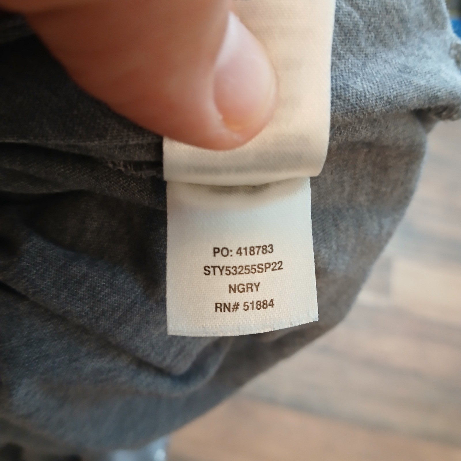 Patagonia Pocket T-Shirt Mens Extra Large Gray Organic Cotton Short Sleeve 53255