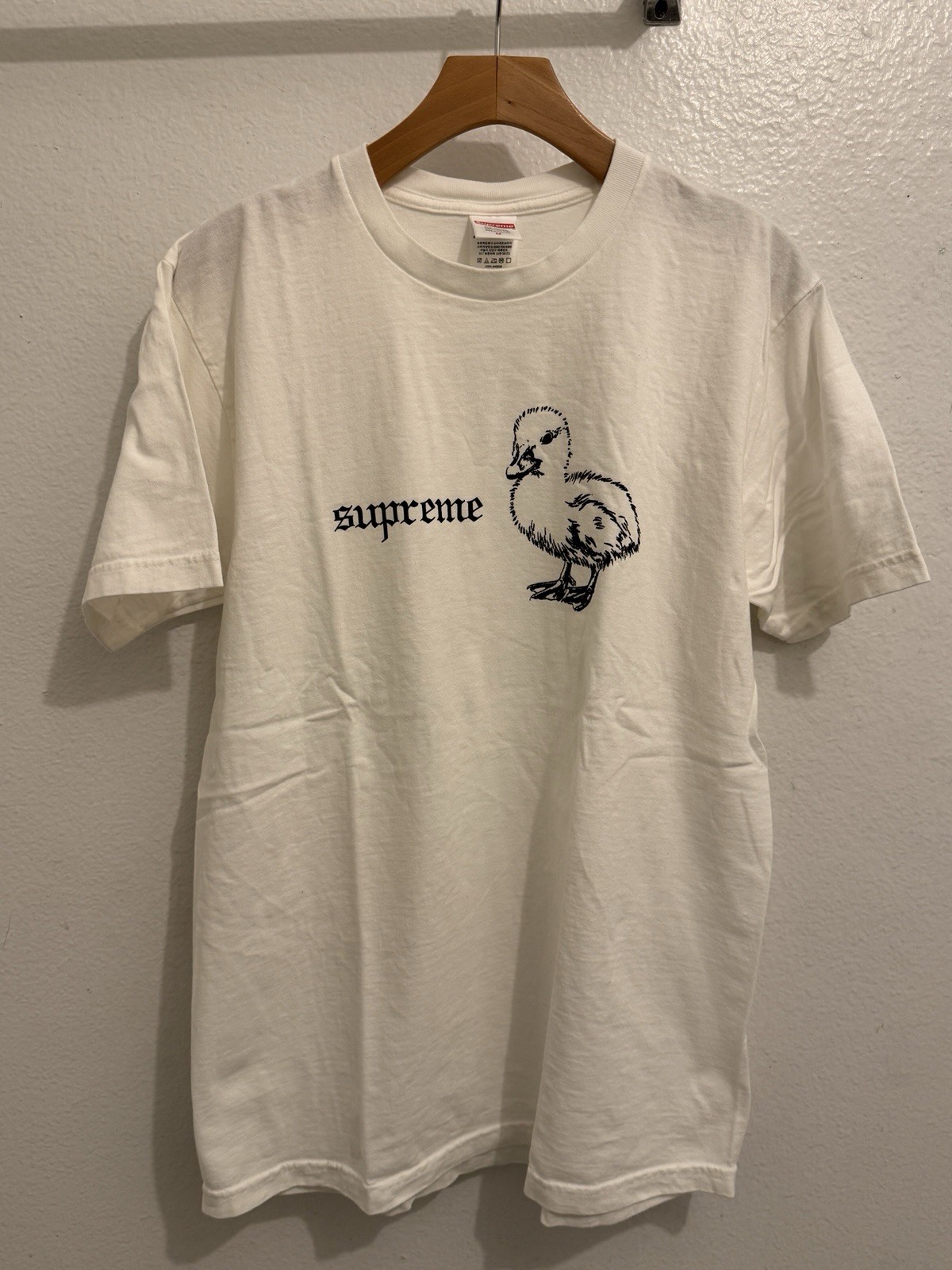 Supreme Duck. T Shirt Size Medium . Color white