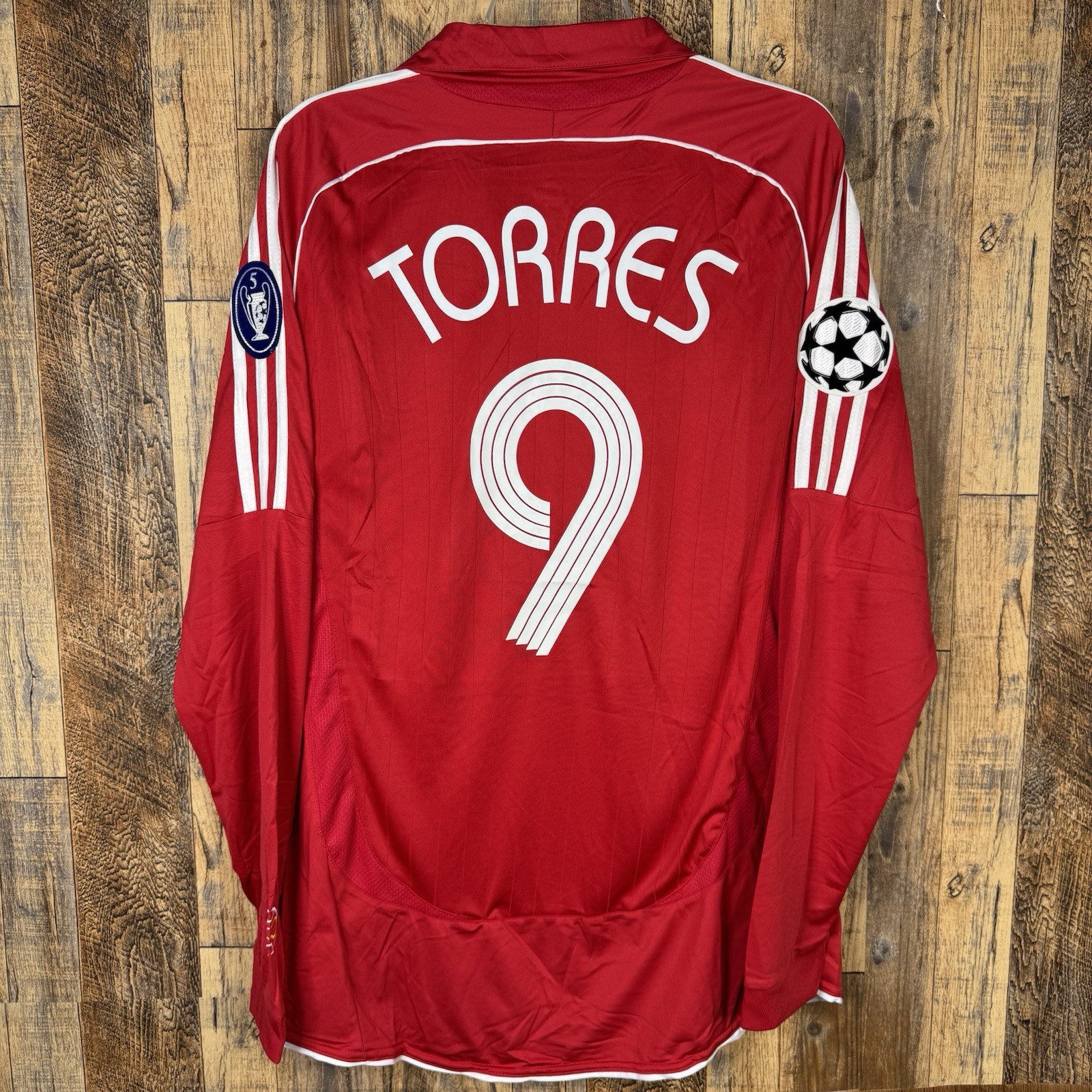 Liverpool FC 2007-08 Home Men’s XL Long Sleeve Soccer Jersey TORRES #9