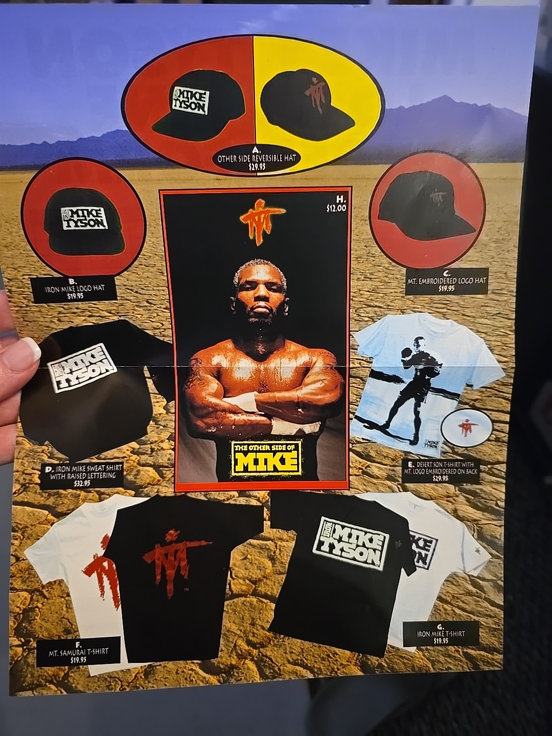 IRON THE OTHER SIDE OF Mike TYSON BOXING Black T SHIRT DEAD STOCK SAMURAI RARE M