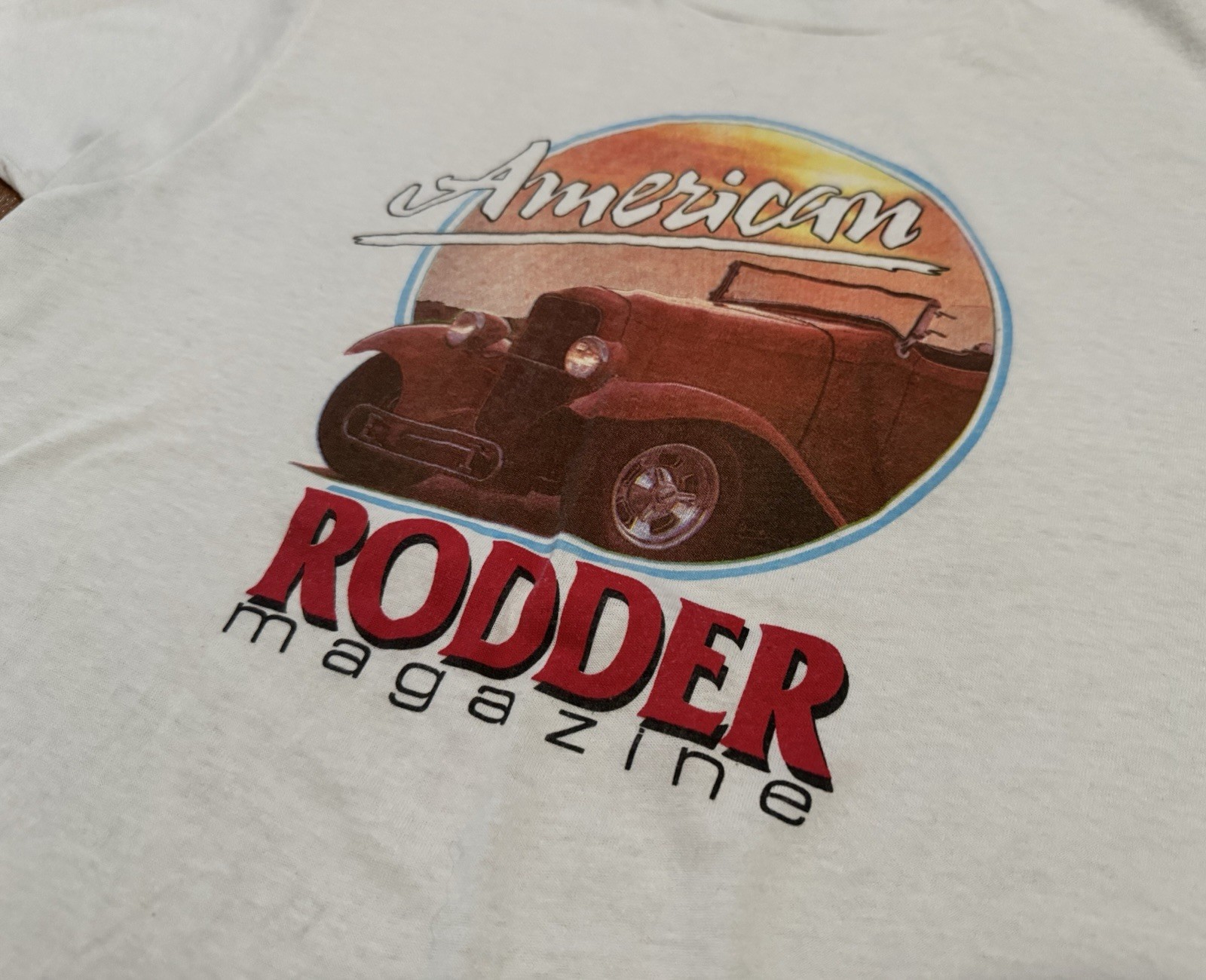 Vintage American Rodder Magazine T Shirt Screen Stars Best USA Hot Rod Medium