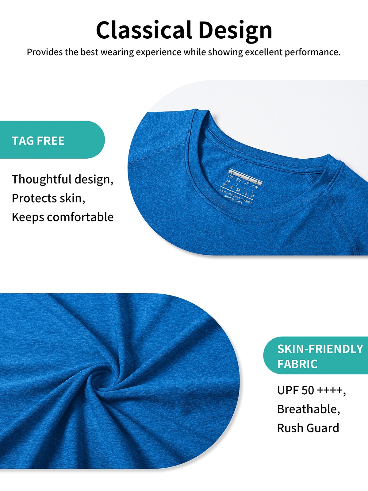 UPF50+ Men’s UV Skin Protection T-Shirts Long Sleeve Casual Beach Outdoor Shirts