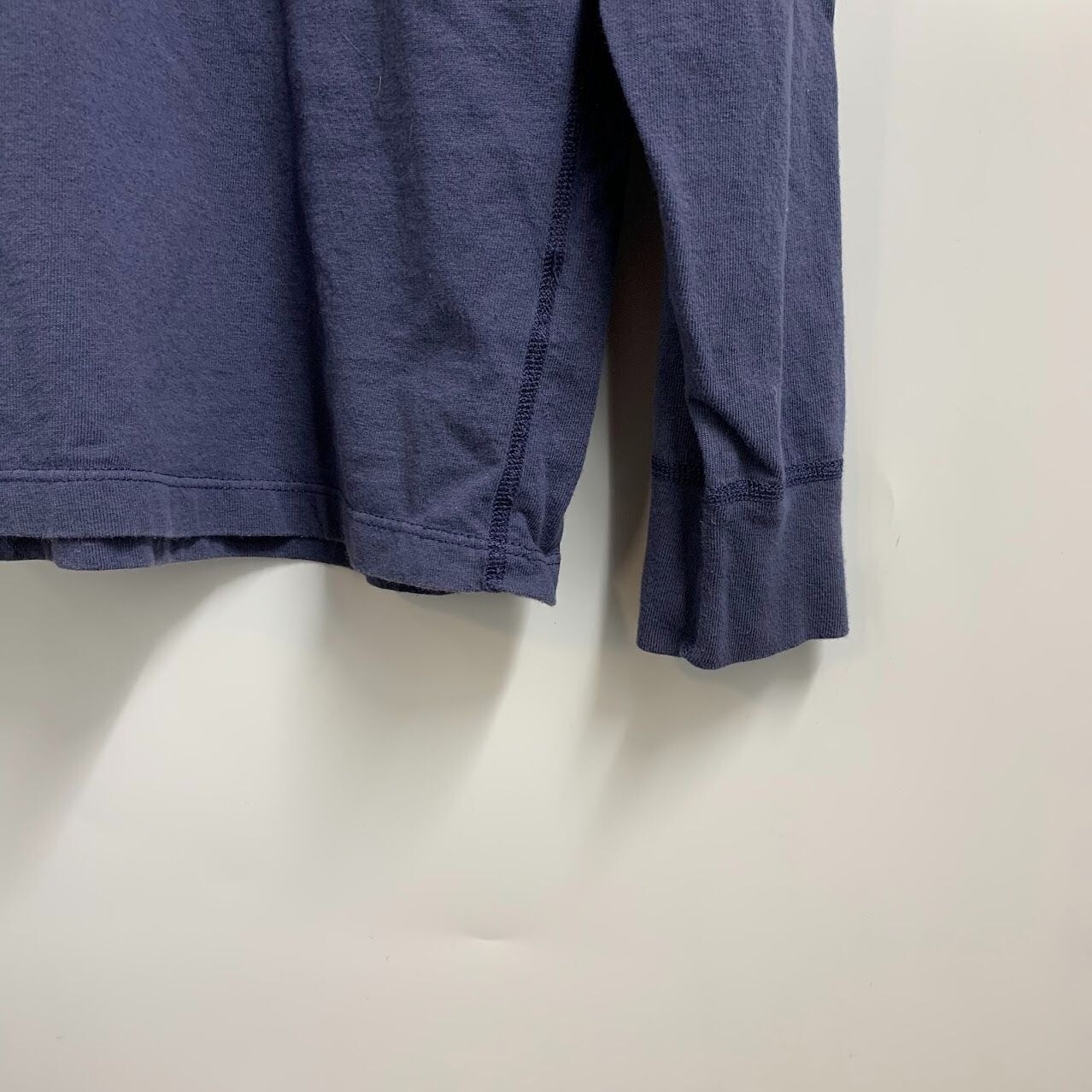 Jean Shop Men’s Crew Neck 100% Cotton Long Sleeve Pocket T Shirt Size M