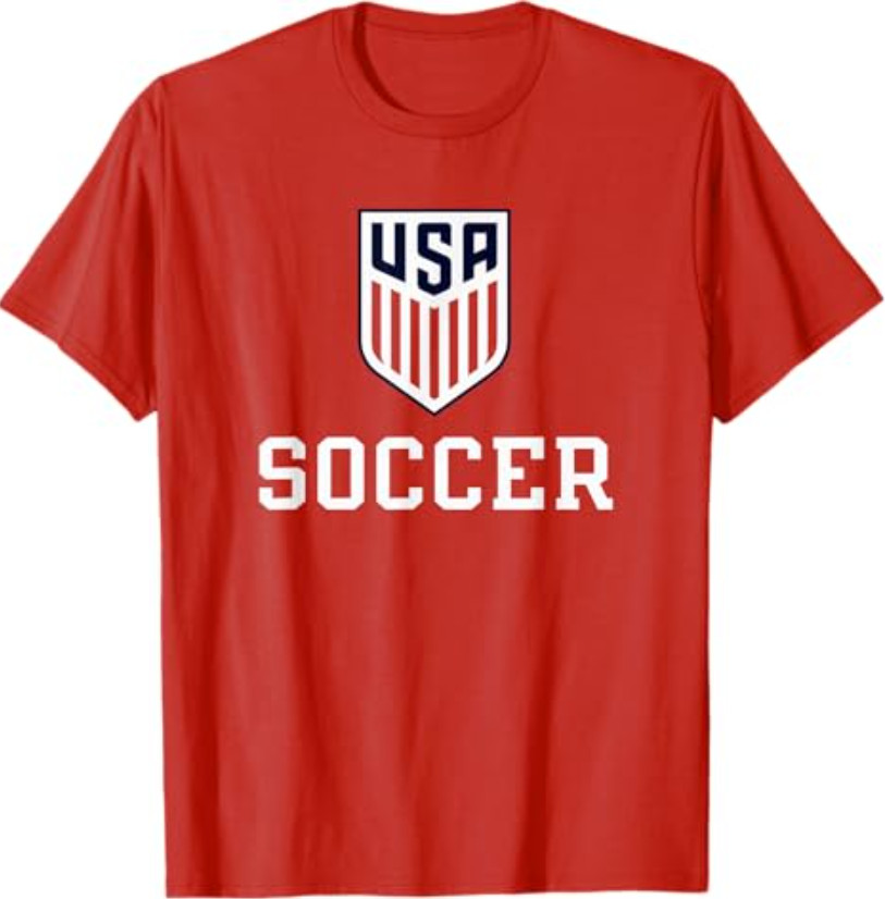 United States Soccer Icon Red USMNT Officially Licensed T-Shirt