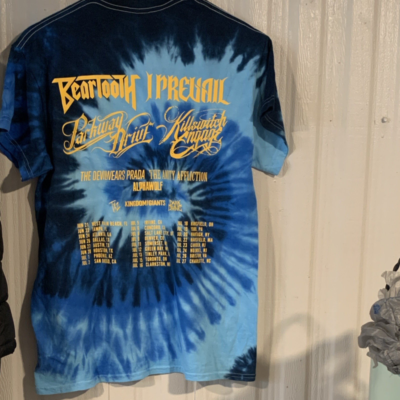 Colortone Tie-Dye Summer of Loud 2025 Concert T-Shirt M Blue Black Yellow