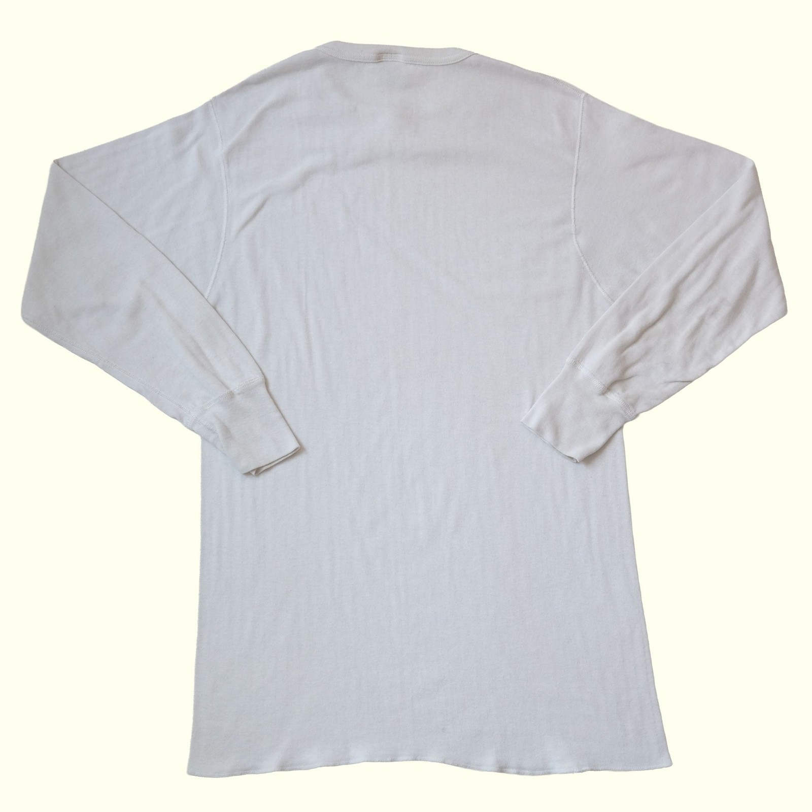 DUOFOLD THERMAL VTG 90s RETRO USA MADE COMFOR THERM WHITE OUTDOOR SHIRT XL