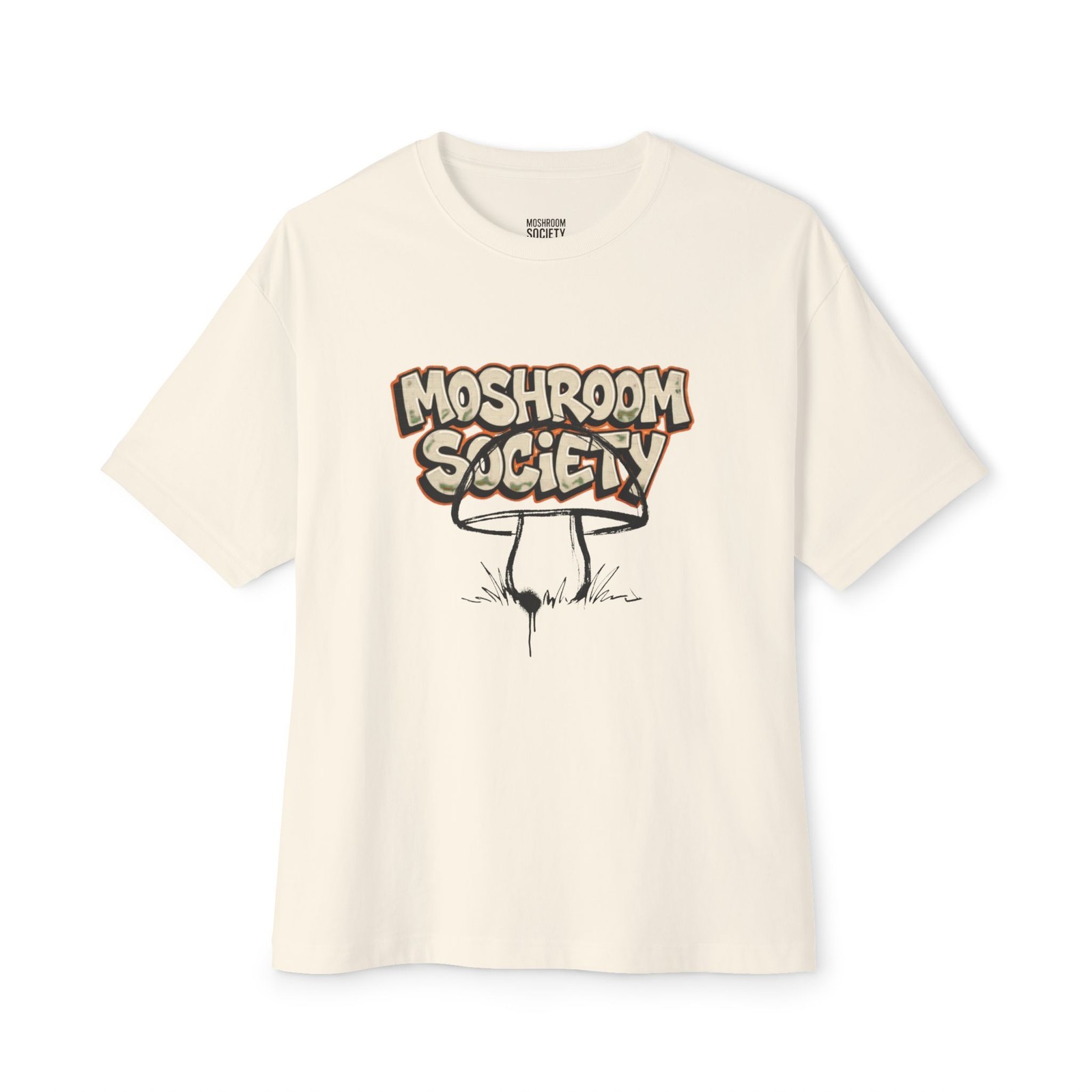 Moshroom Society Dropped Shoulder graphic Tee | Oversized Tee