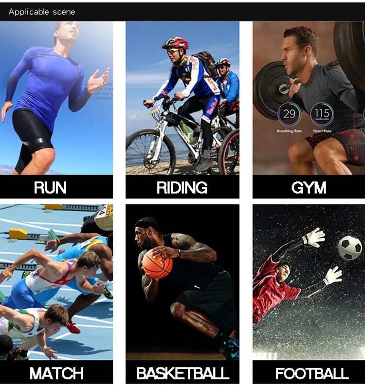 Mens Compression Shirts Long Sleeve Workout Baselayer Quick Dry Athletic Sports