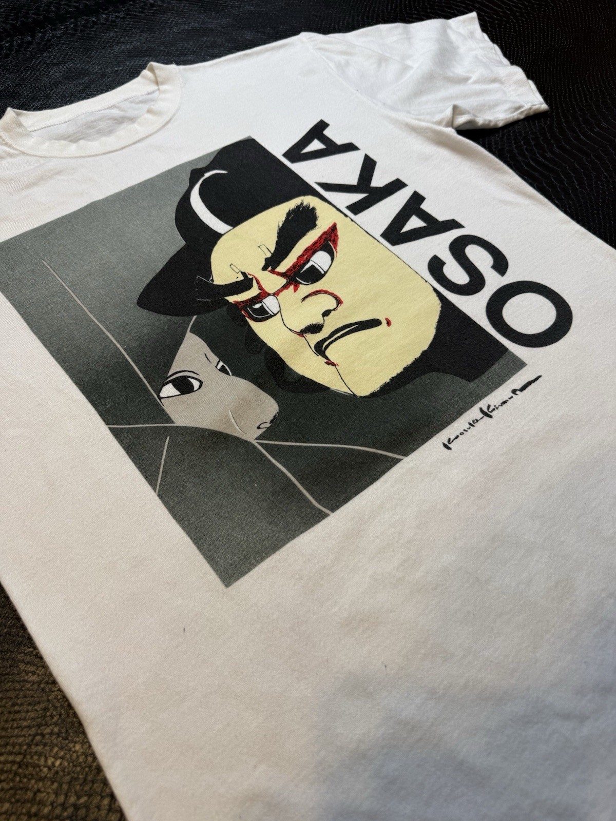 Vintage 90’s Kimura Kosuke Art Osaka Poem A Tale Bunraku Tshirt USED SEE PICS!!!
