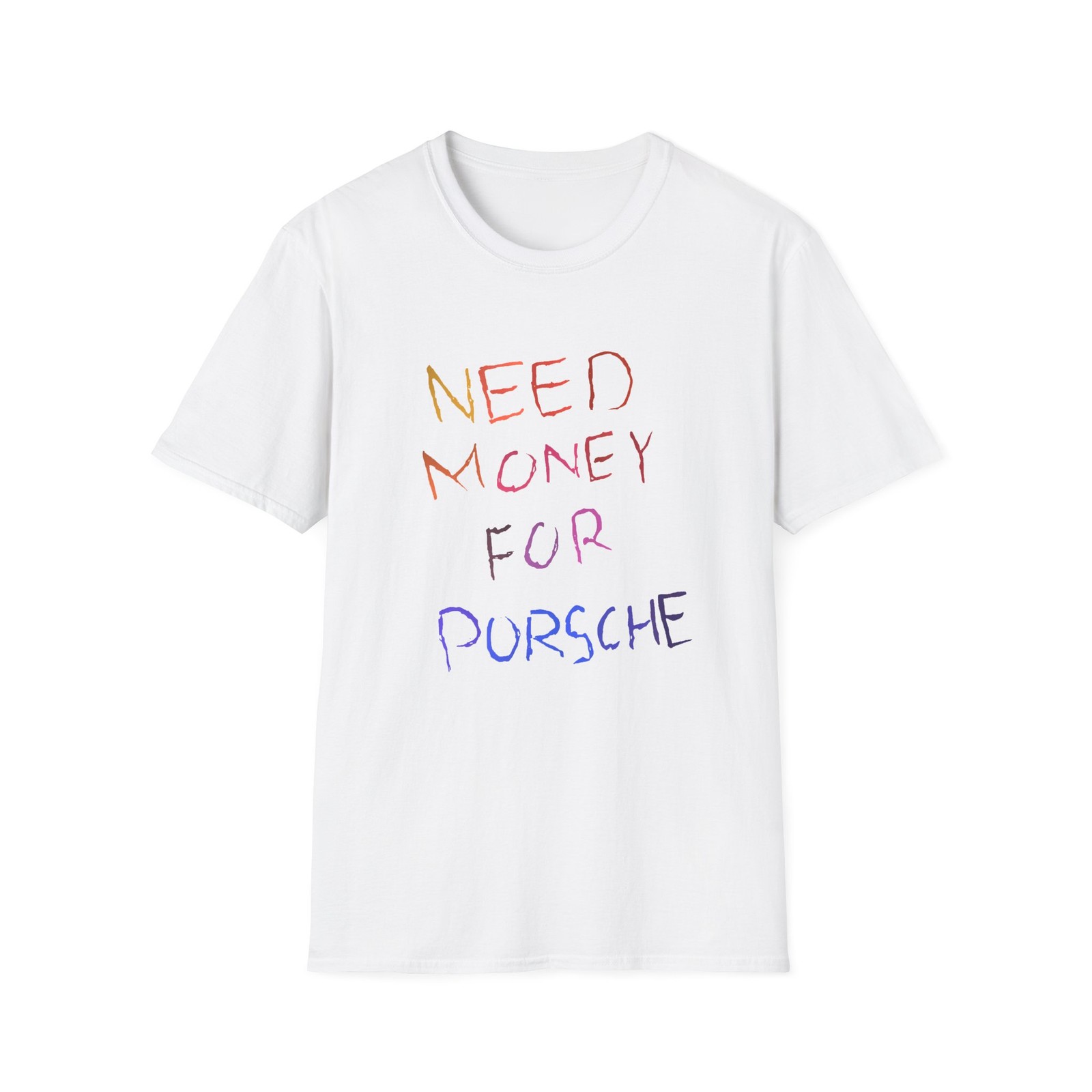 NEED MONEY For PORCHE – Inspired by shirt worn by Brad Pitt – Cool Color Choices