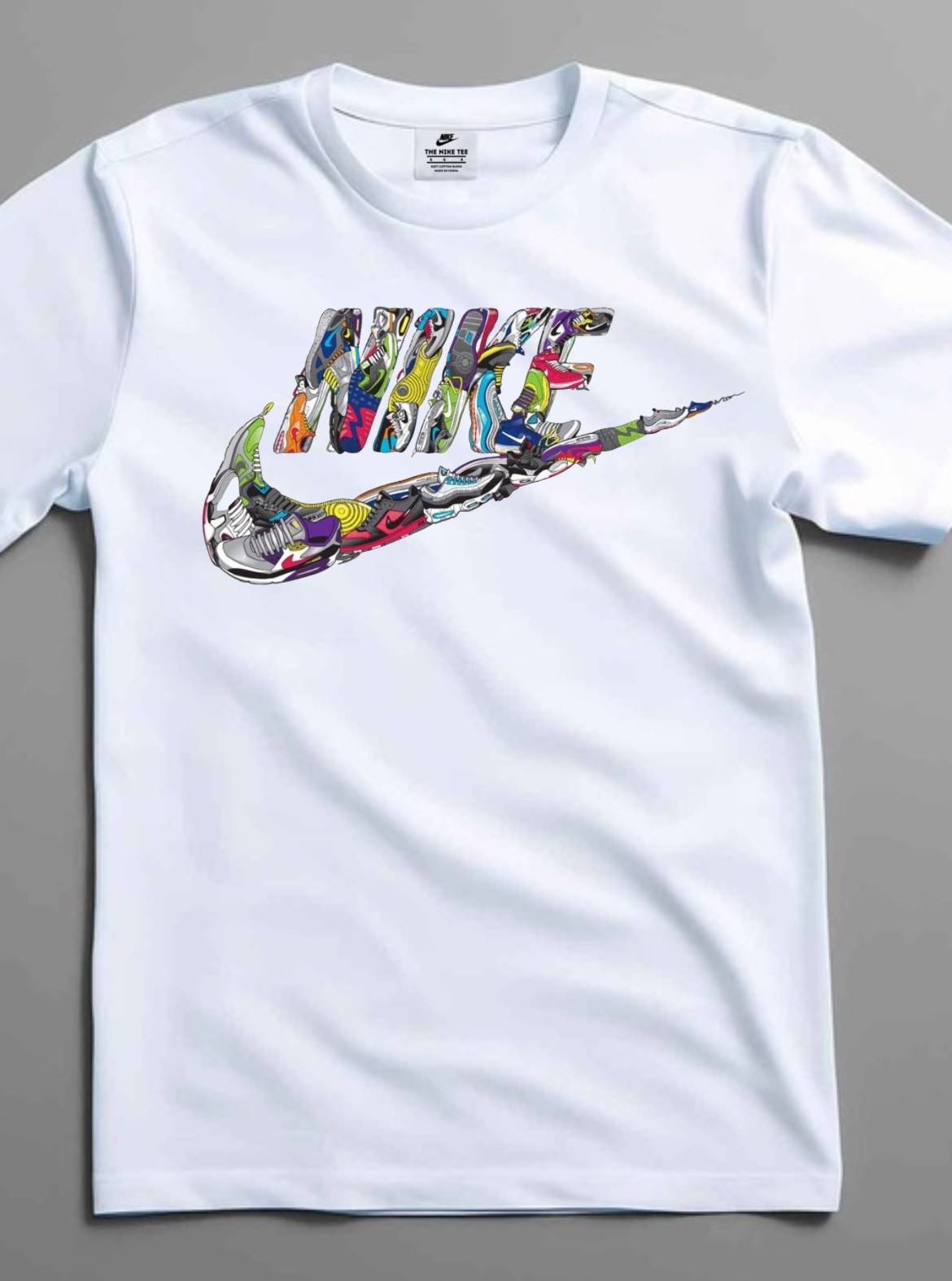 Nike Swoosh Graphic T-Shirt Unisex Casual Streetwear Athletic Logo Tee Short Sle