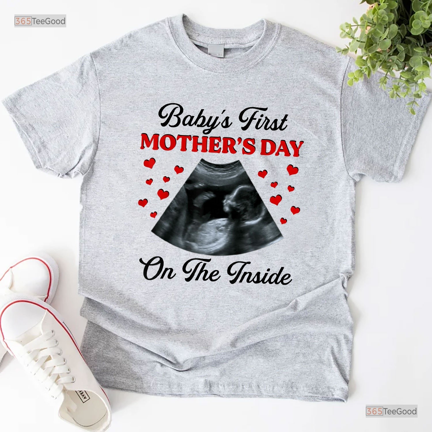 Babys First Mothers Day Inside Shirt, Funny Pregnant Mom To Be T-Shirt Gift