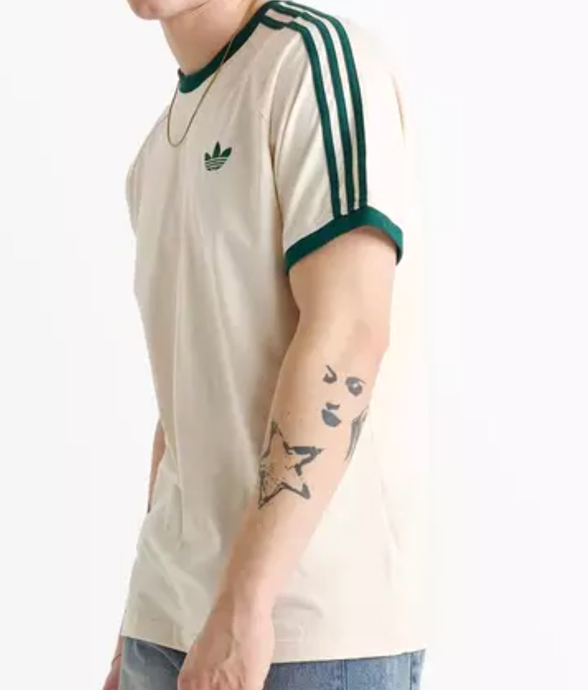 RARE NEW MENS ADIDAS ORIGINALS CALIFORNIA 3 STRIPES TREFOIL SHIRT ~ MEDIUM #HY79