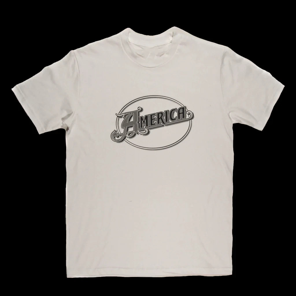 America band Black LOGO White T Shirt Full Size S-5XL