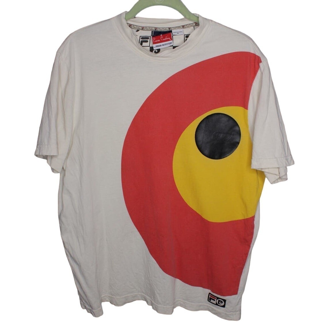 Fila x Pierre Cardin Urban Outfitters Target Graphic T Shirt Mens Large Retro