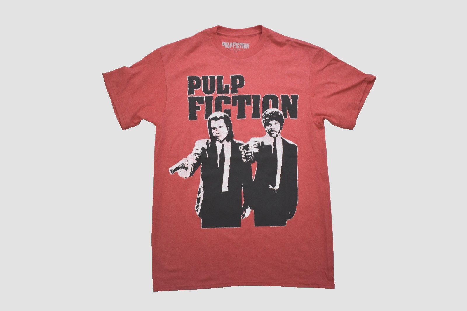 Pulp Fiction Vincent And Jules Mens Red Heather Shirt NWT Large