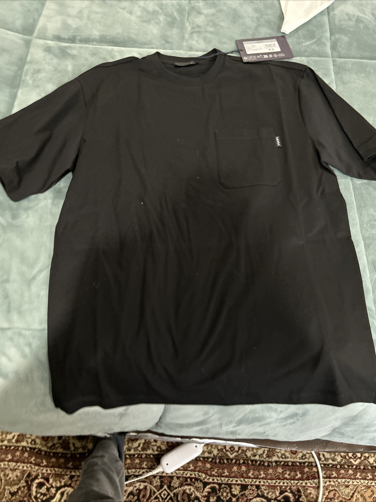 Prada Girocollo MC Jersey Shirt UJN896 Size M New With Tags Look !!! Black