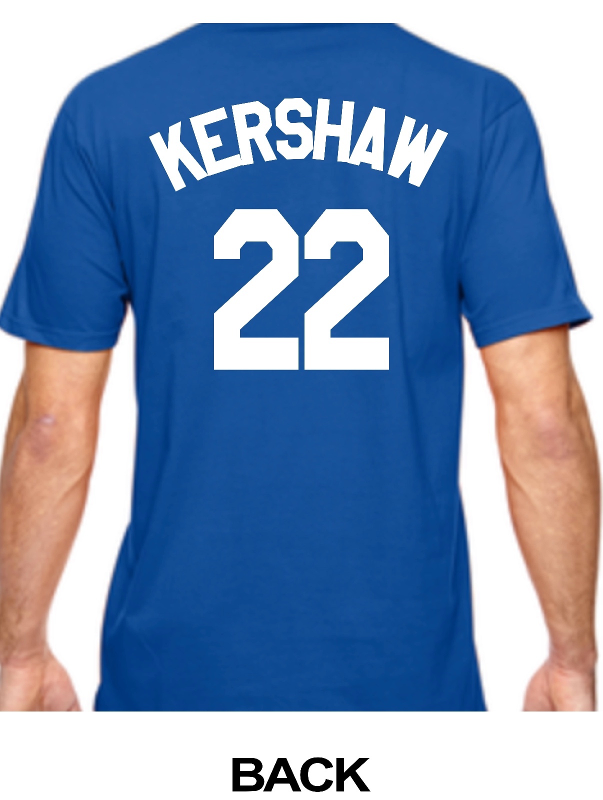 DODGERS PERSONALIZED T-SHIRT WITH YOUR NAME AND NUMBER