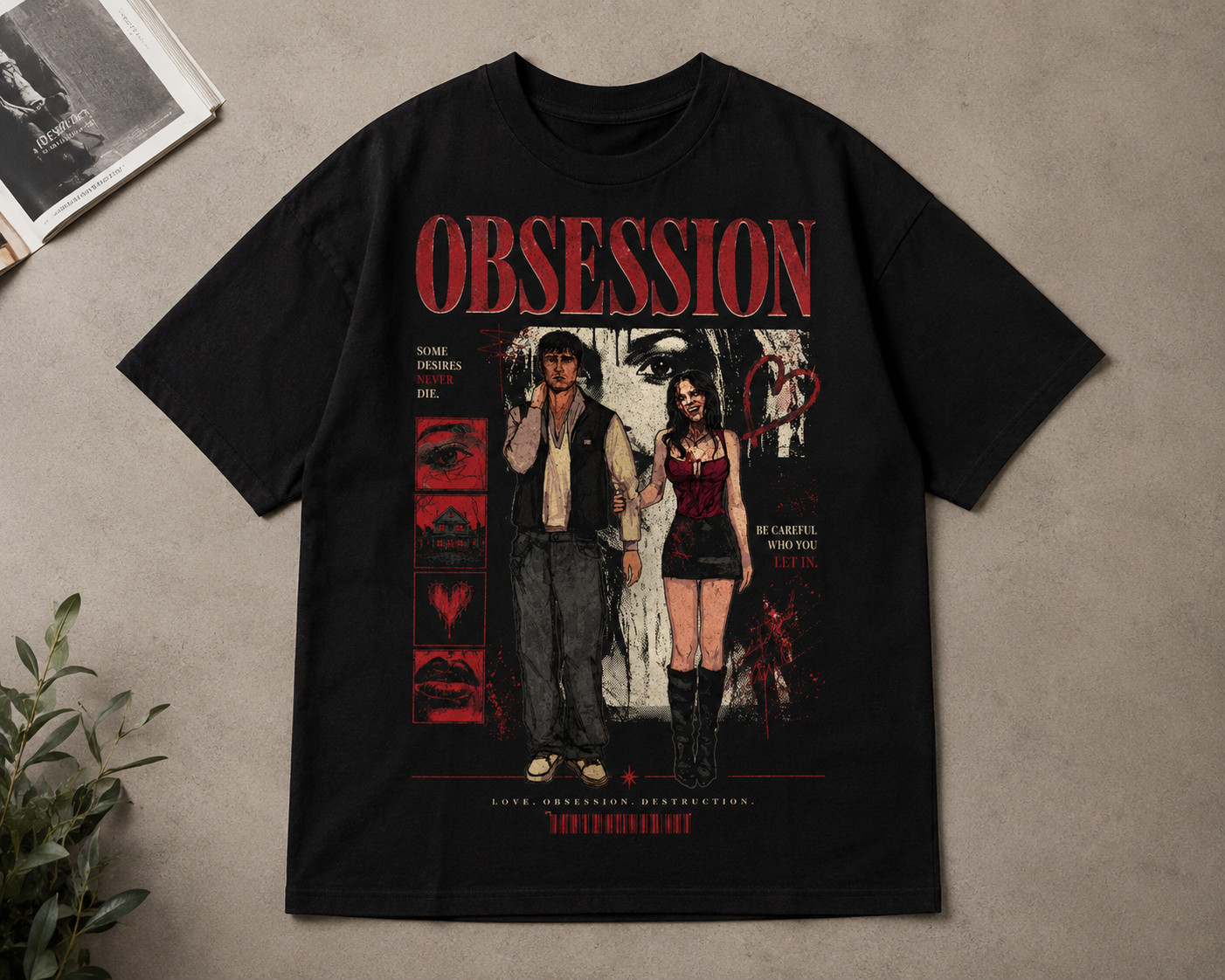 Obsession (2026) vintage movie poster T-Shirt | retro horror graphic tee