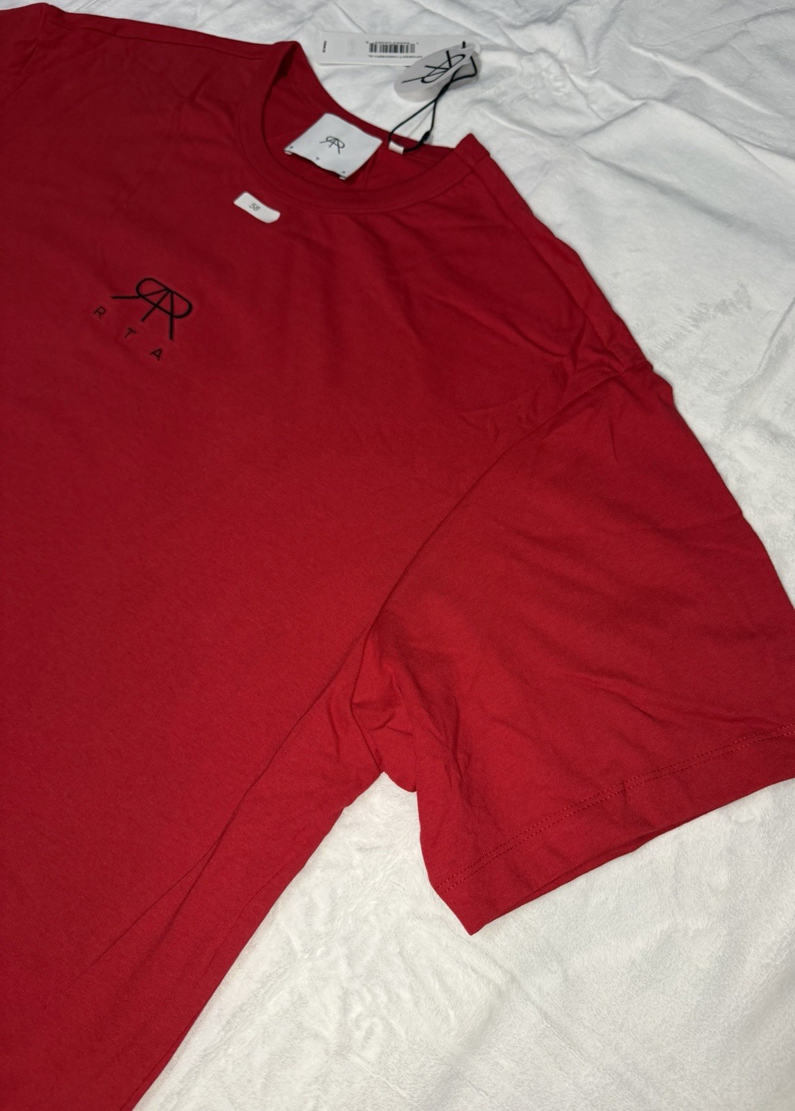 NWT Men’s RTA Cherry Red Oversize Drop Shoulder Tee – XL
