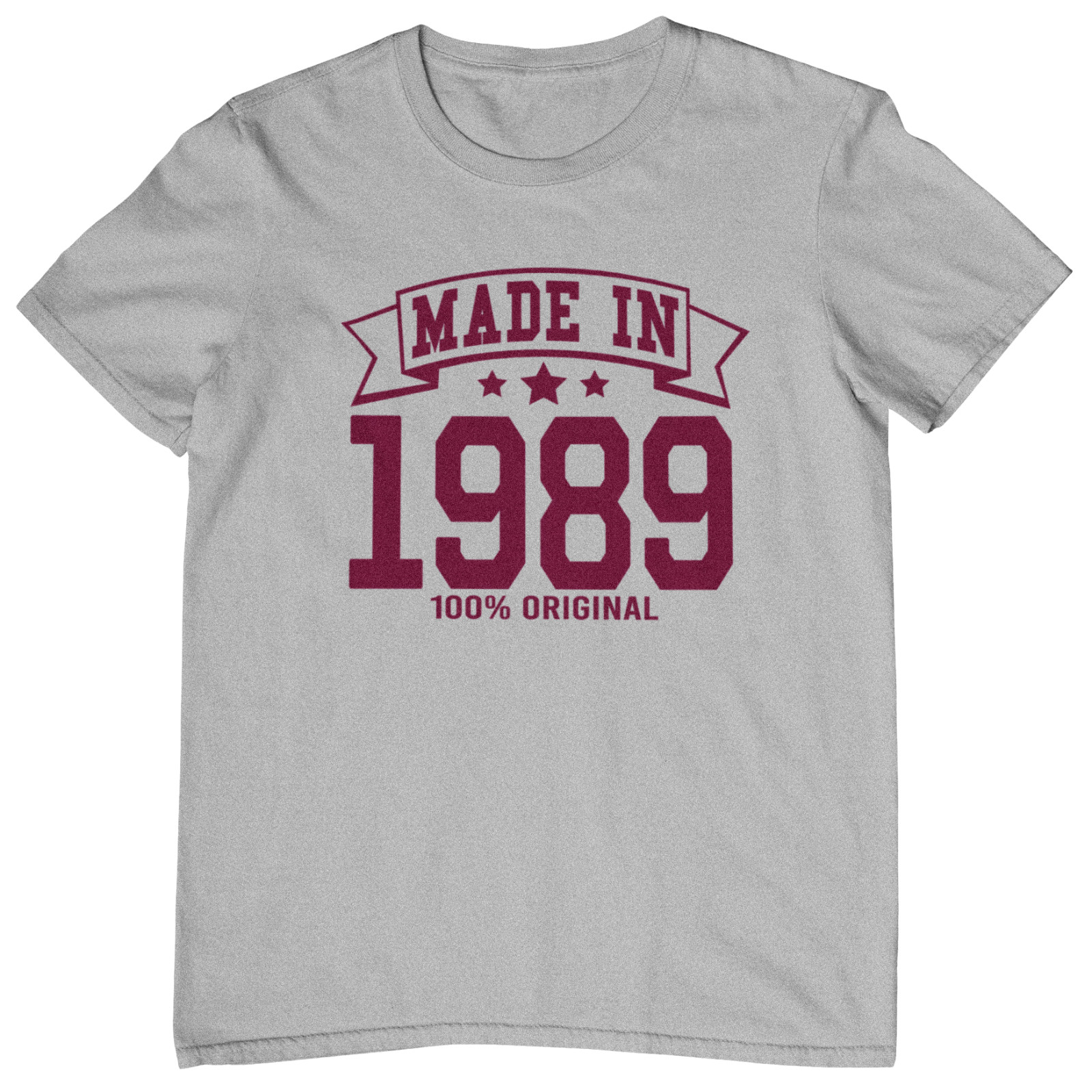 MADE IN 1989 T-SHIRT – 1980s 80s birthday gift dad mom year of birth date card t