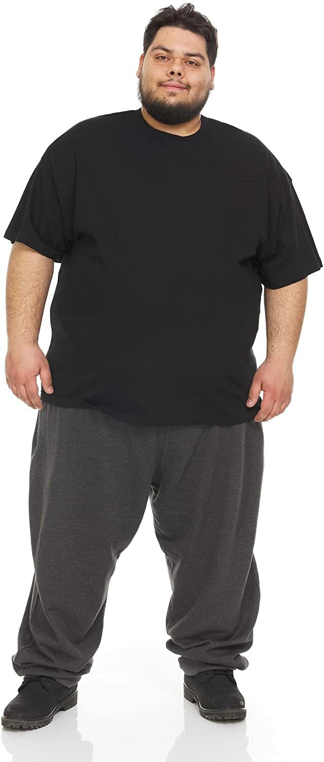 BILLIONHATS 12 Pack Plus Size Men Cotton T-Shirt Bulk Big Tall Short Sleeve
