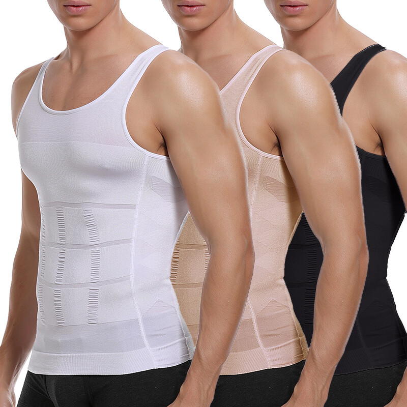 Shaper Men’s Body Toning T-Shirt Ultra Durable Vest Compression Underwear Shirts