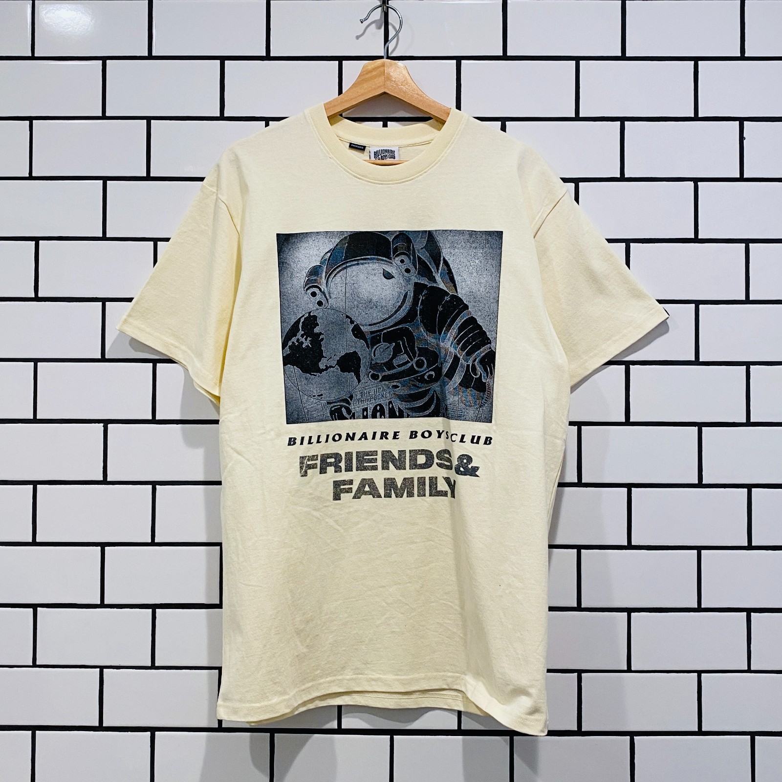 BILLIONAIRE BOYS CLUB BBC FRIENDS AND FAMILY SS KNIT WINTER WHITE OVERSIZED