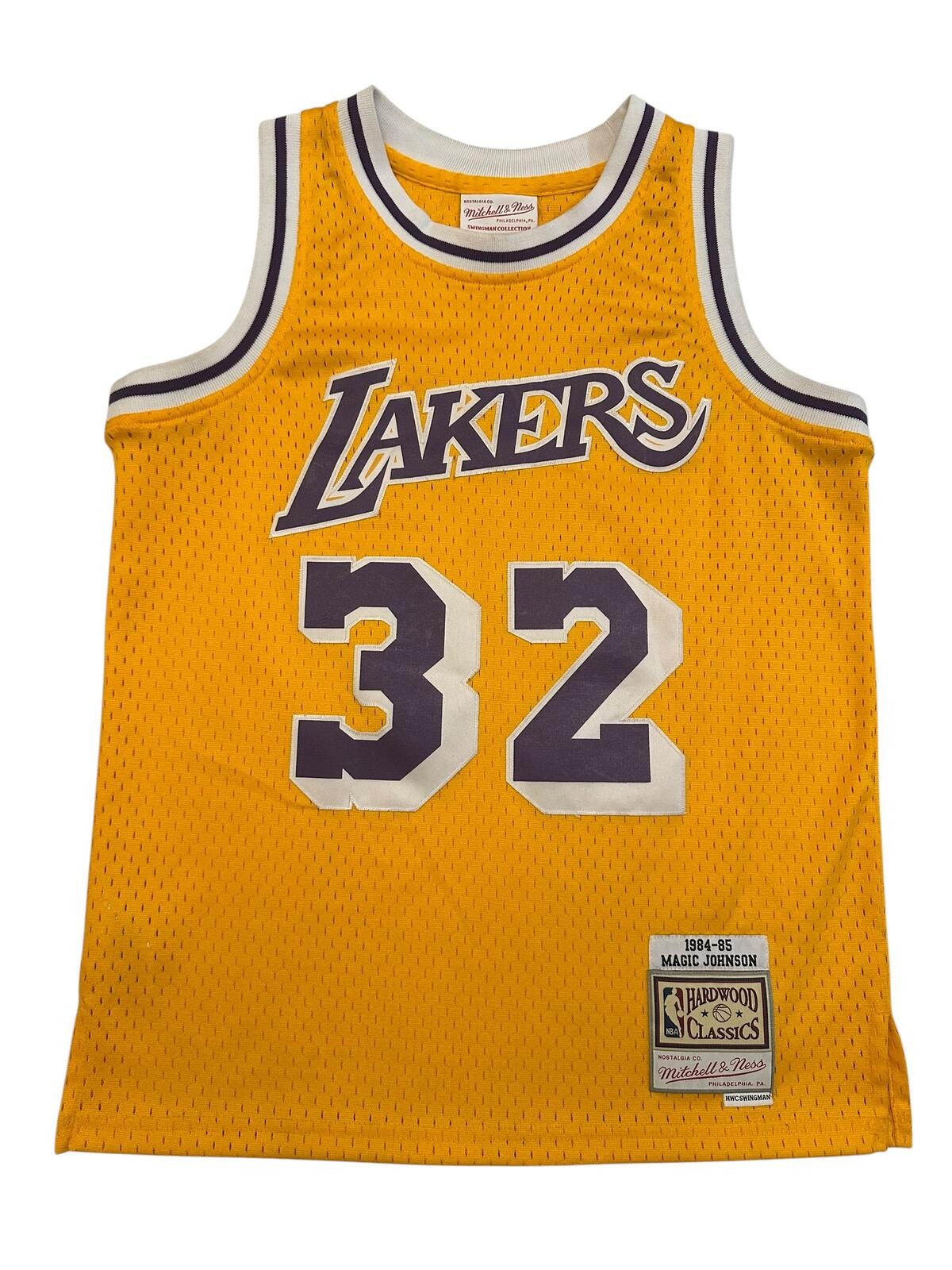 Mitchell & Ness Magic Johnson #32 Lakers Hardwood Classics Jersey Youth Medium