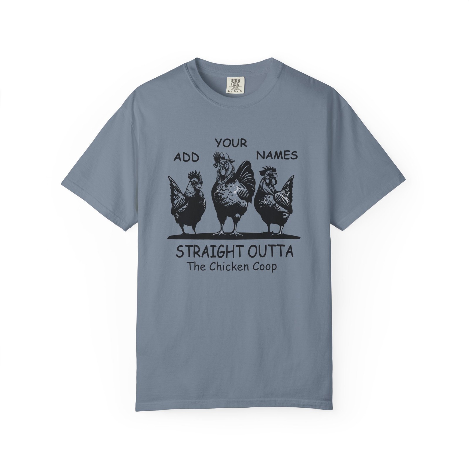 Comfort Colors Chicken Shirt, Customizable Tee for Chicken Lovers, Farmer Shirt