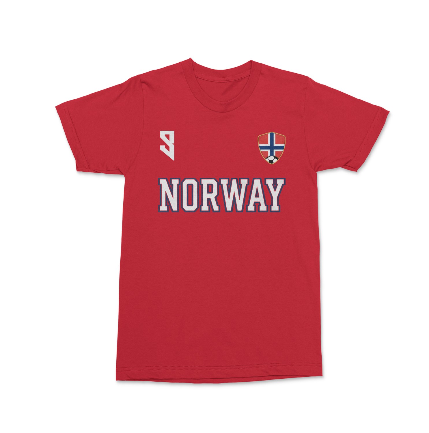 Norway Haaland 9 Inspired Soccer Jersey Style Unisex T-Shirt