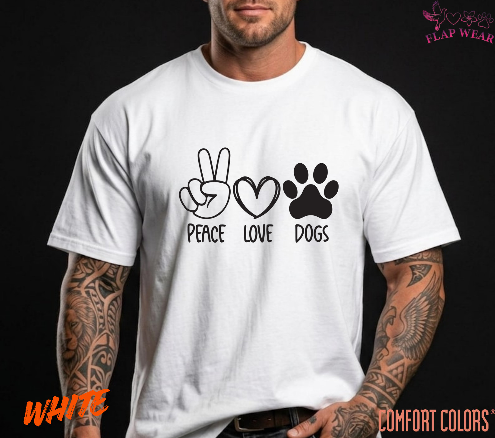 Unisex Peace Love Dogs T SHIRT,T shirt women,T shirt men,T shirt vintage Mom Dad