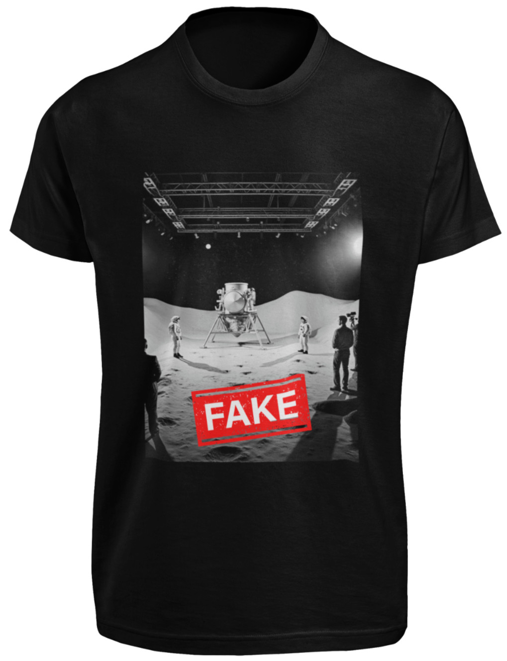 Stanley Kubrick Production SHIRT Fake Moon Landing NASA Lies Hoax Flat Earth TEE