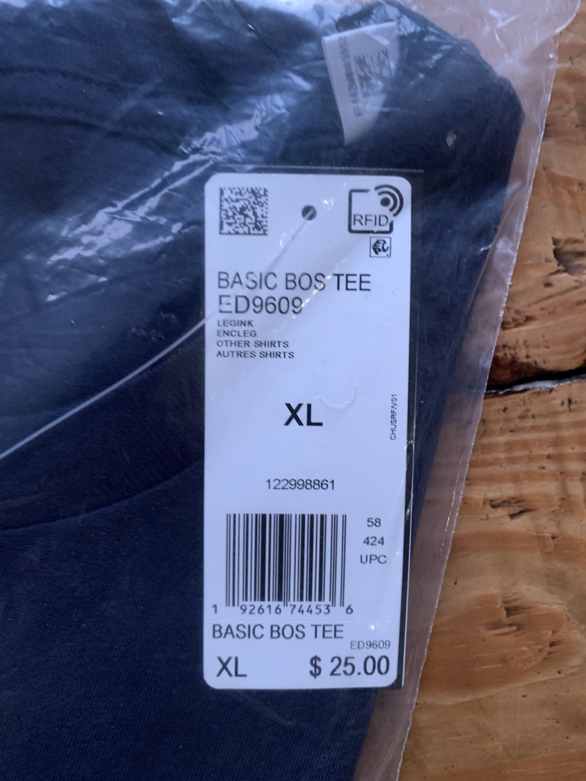 BRAND NEW Adidas Men’s Basic BOS Tee 3 Stripes – LEGEND INK (Dark Navy) SIZE XL