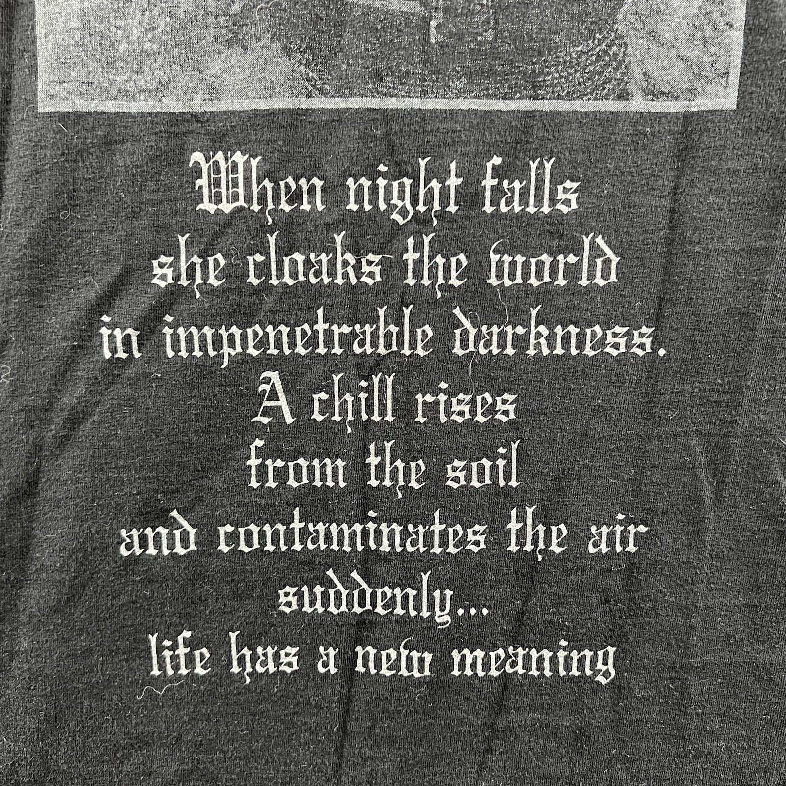 Vintage 1Burzum Shirt Mens XL Black When Night Falls Misanthropy Records RARE OG