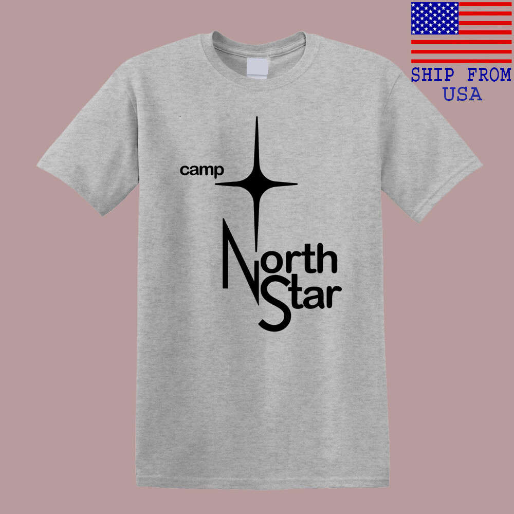 Camp North Star Men’s Grey T-Shirt Size S-5XL