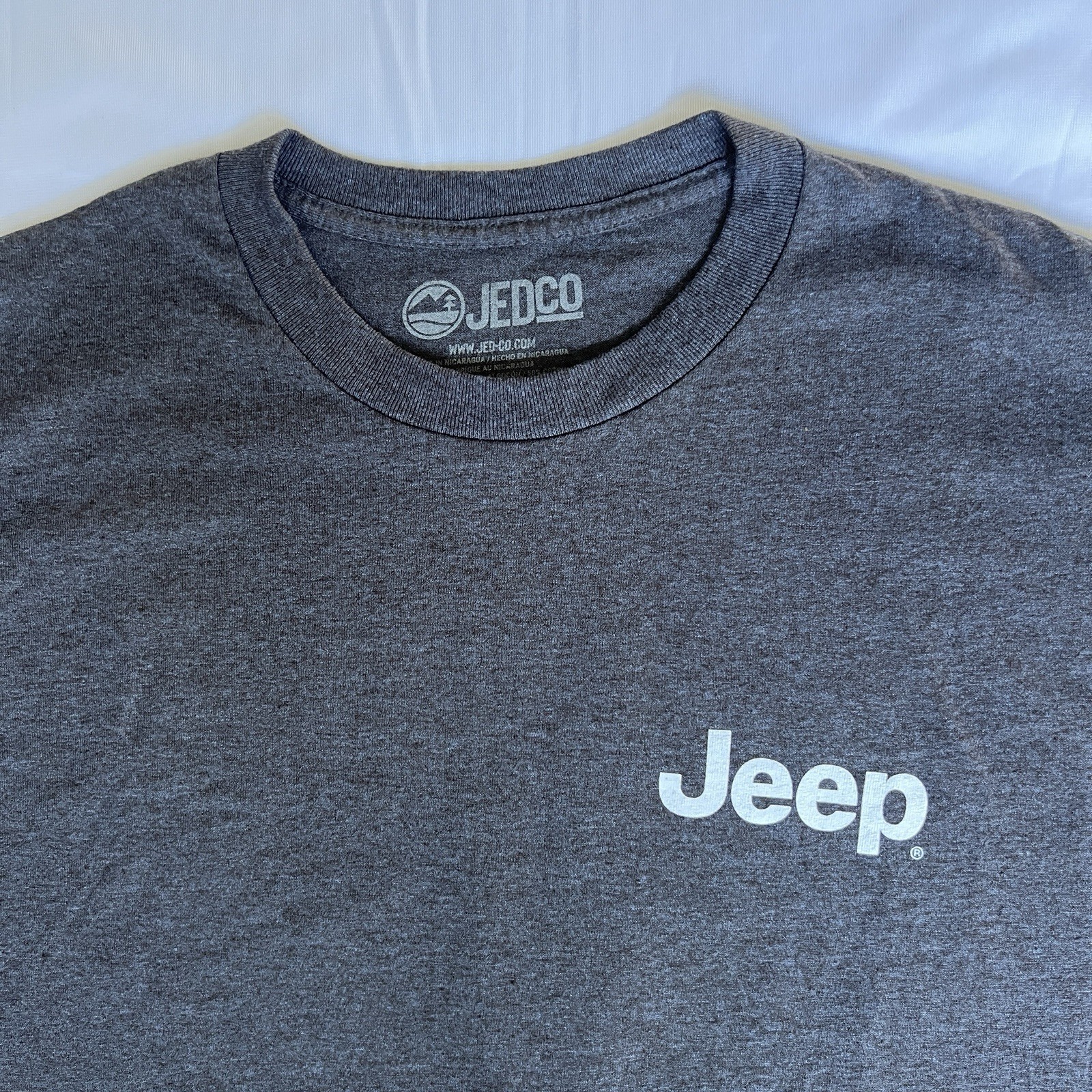 Jeep Shirt XL Gray Wrangler Yeti Sasquatch Explore Outdoors Cherokee Big 3214