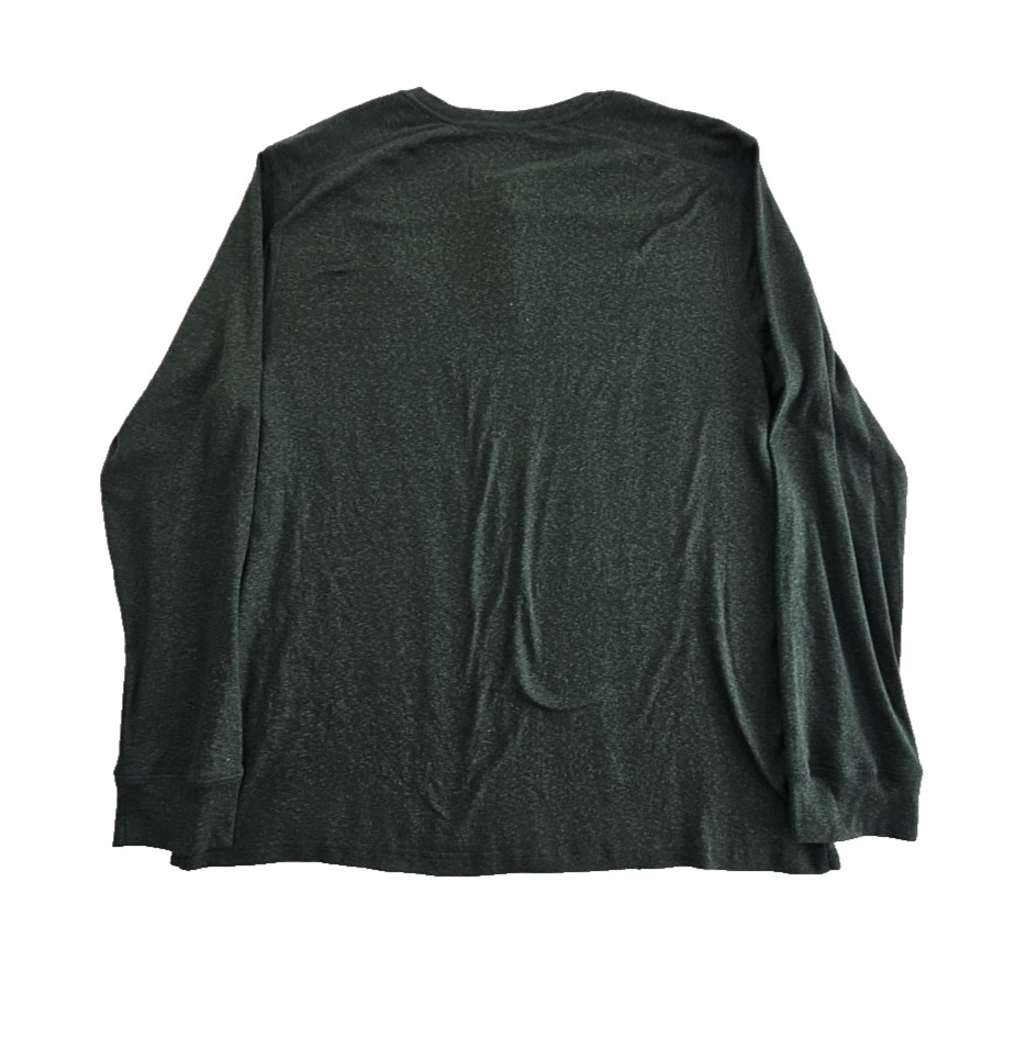 APT 9 Premier Flex Henley Men’s 2XLT Hunter Green Long Sleeve NEW Stretch NWT