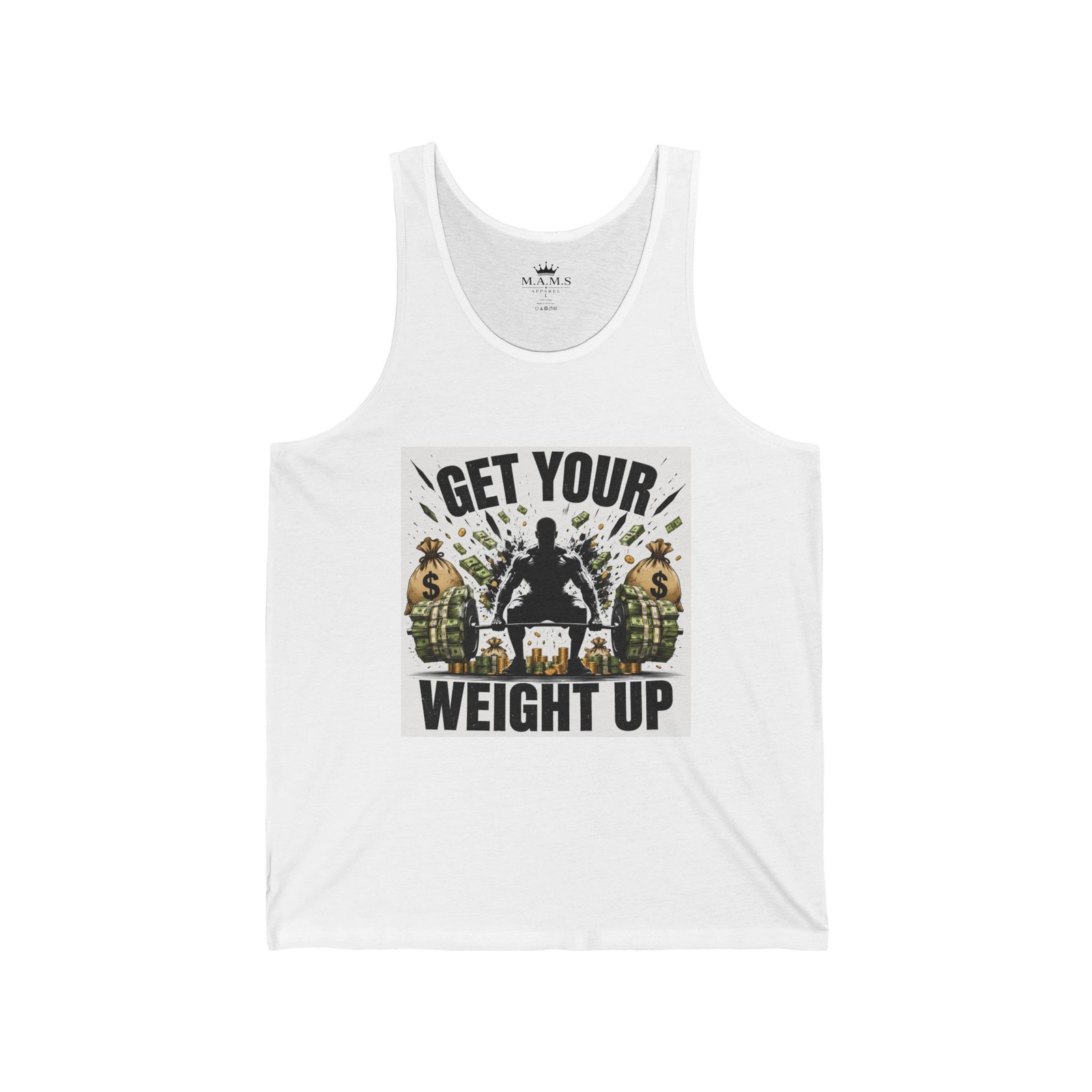Hustle Lift Earn Racerback Tank Fitness Motivation [Mens Edition] Workout Top