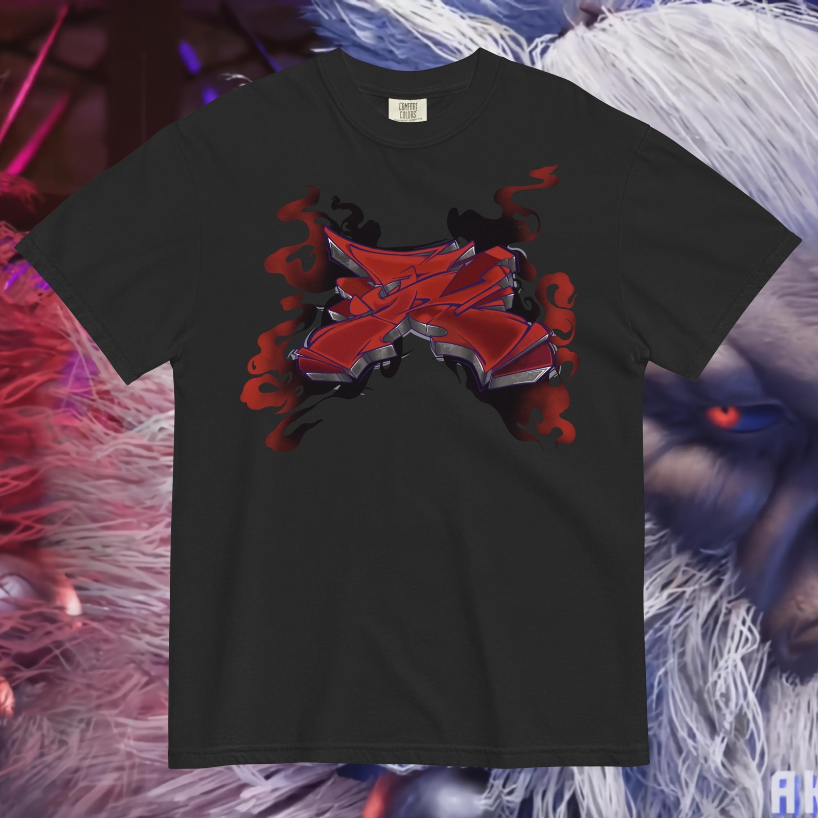 Street Fighter 6 Akuma Graffiti Heavy Weight Shirt – Fiend NYC