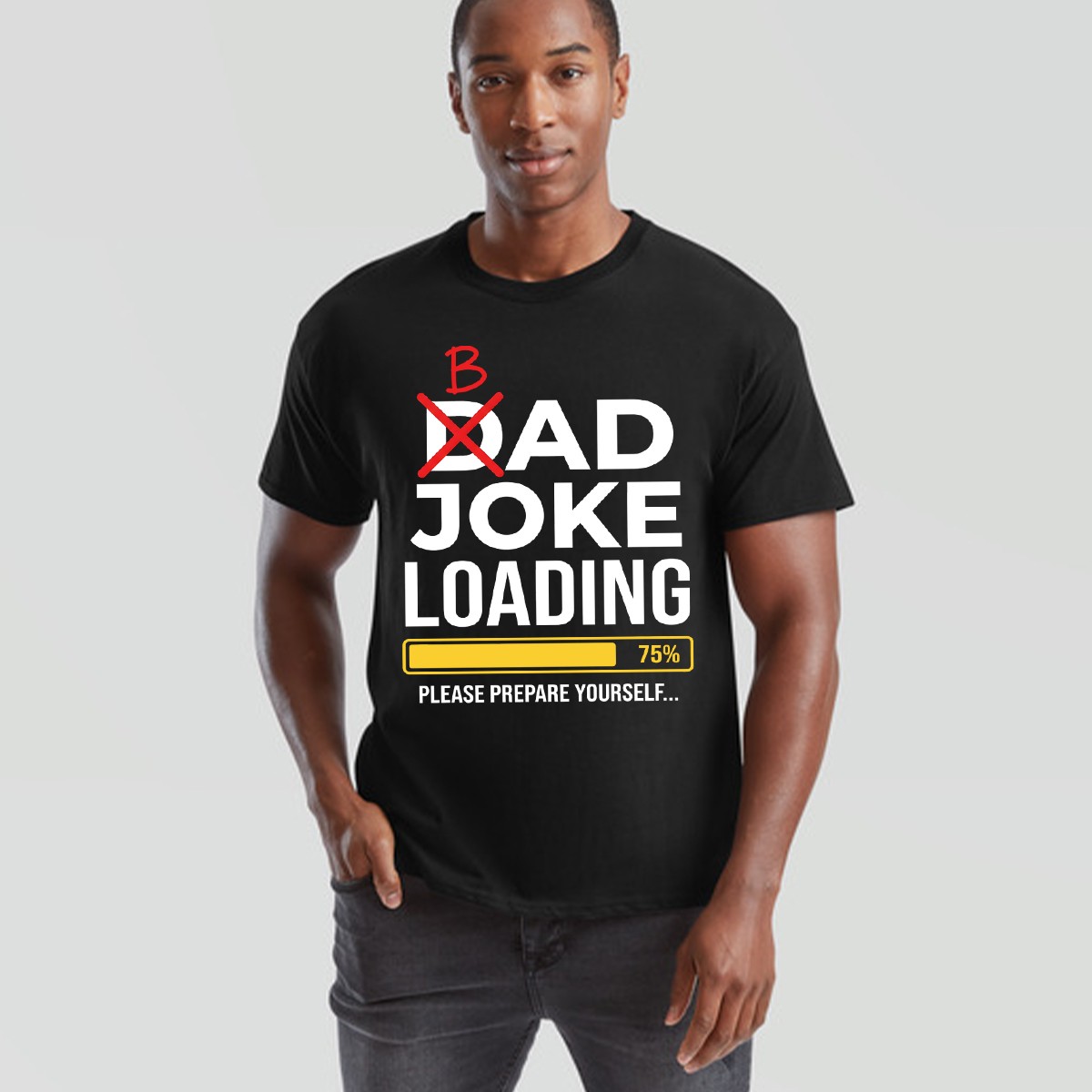 Dad Joke Loading Mens T Shirt Fathers Day Daddy Funny Bad Joke Tee Gift Top