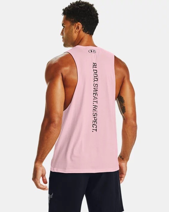UNDER ARMOUR PROJECT ROCK BSR BLOOD SWEAT RESPECT DWAYNE JOHNSON TANK TOP sz XXL