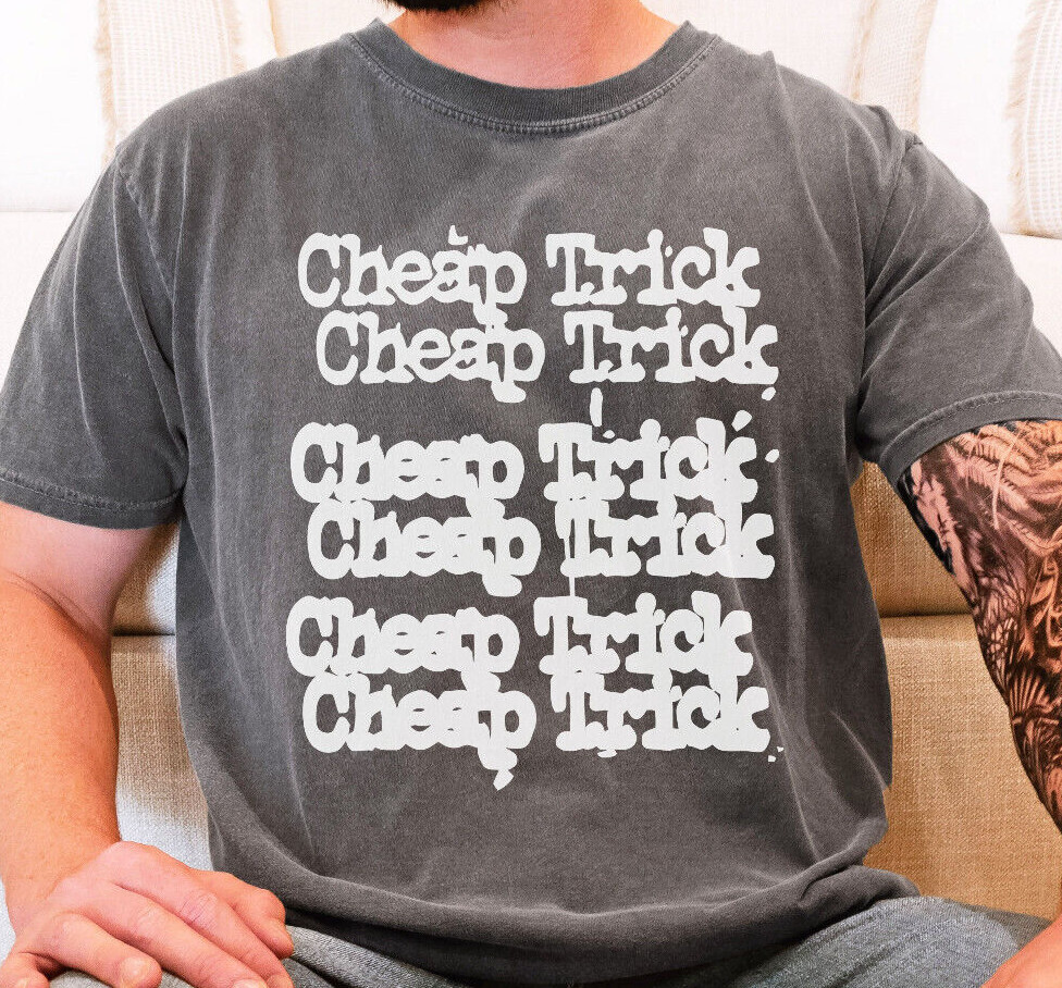 Cheap Trick T-Shirt 70s 80s Rock Band Vintage Black Comfort Colors 1717 Tee