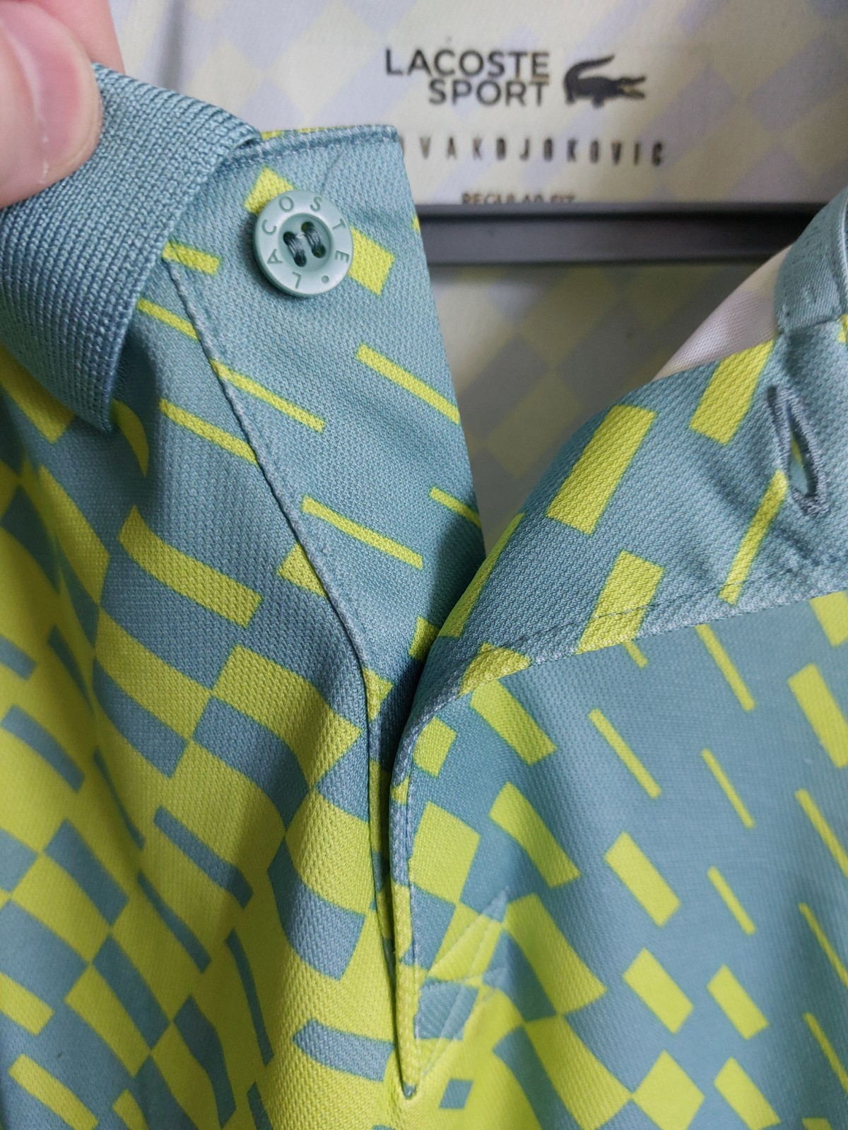 LACOSTE NOVAK DJOKOVIC 3XL (SIZE 8) GREEN POLO SHIRT VERY GOOD CONDITION
