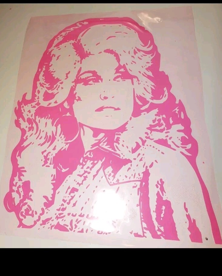 New! Dolly Parton HTV Iron Decal