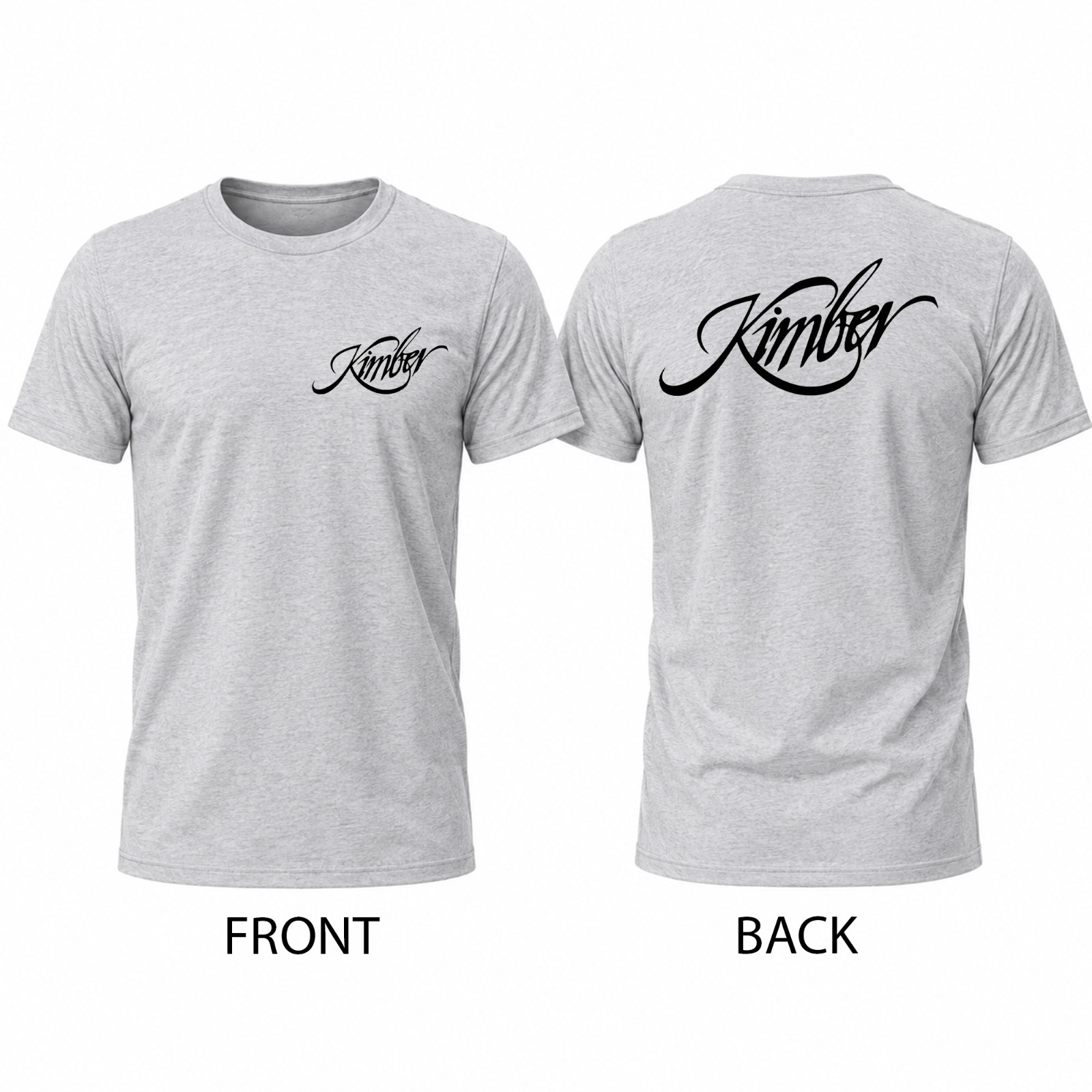 Kimber Guns Firearms Men’s Gray Graphic T Shirt