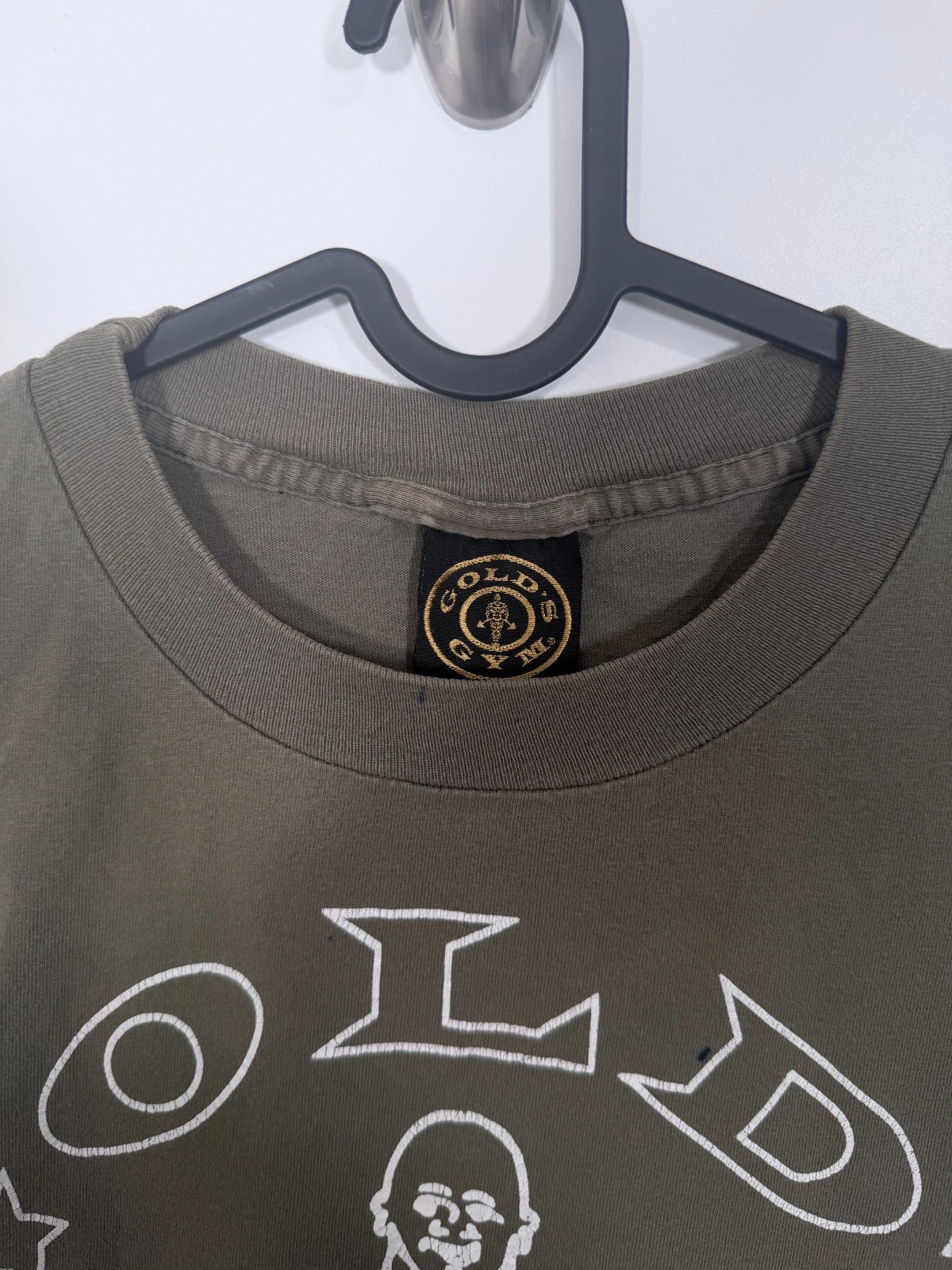 Gold’s Gym Mens Muscle Joe Bodybuilding T Shirt Sleeveless Green Size M 20.5×28