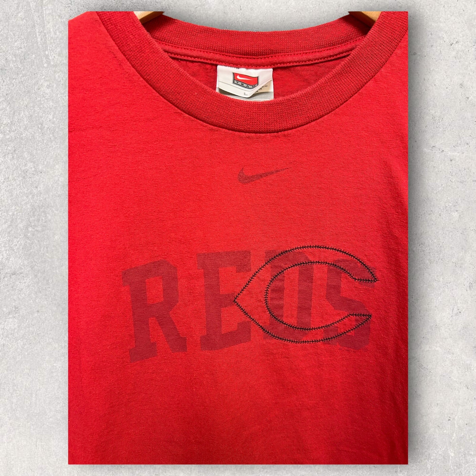 Nike Cincinnati Reds Baseball Men’s Graphic T Shirt Logo Red Size Large
