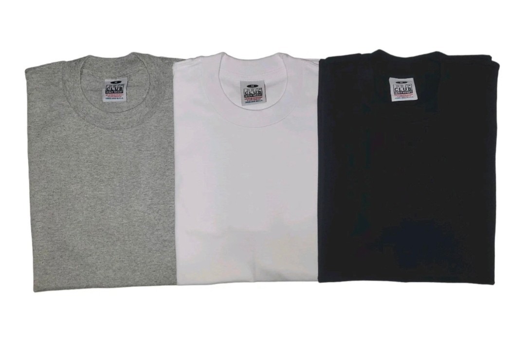 PROCLUB MENS HEAVYWEIGHT SHORT SLEEVE T SHIRT PRO CLUB PLAIN TEE SHIRT M – L